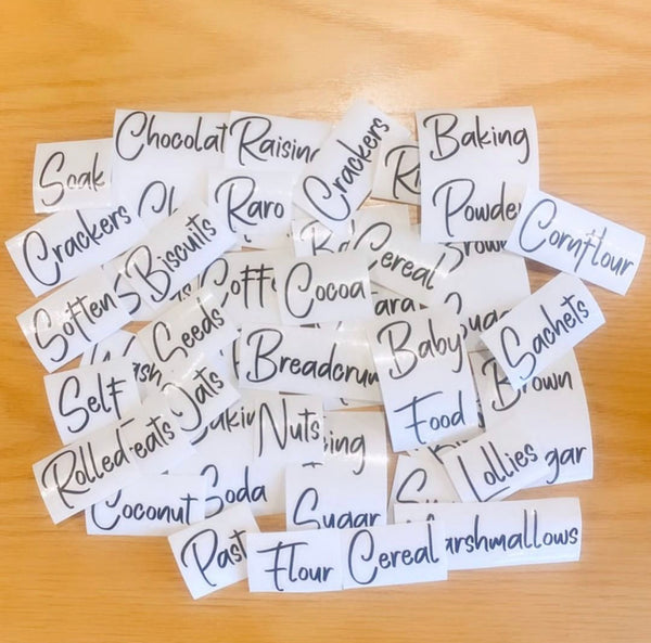 ADDITIONAL LABELS - PANTRY or SPICE