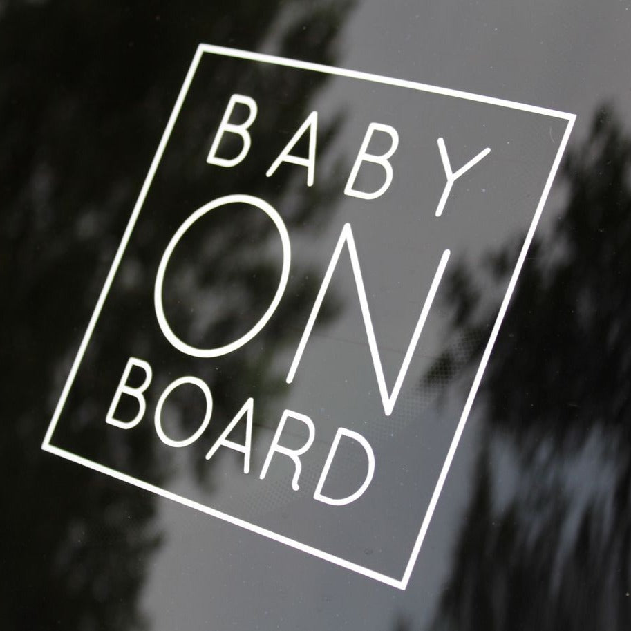 BABY ON BOARD DECALS – Vinyl Me
