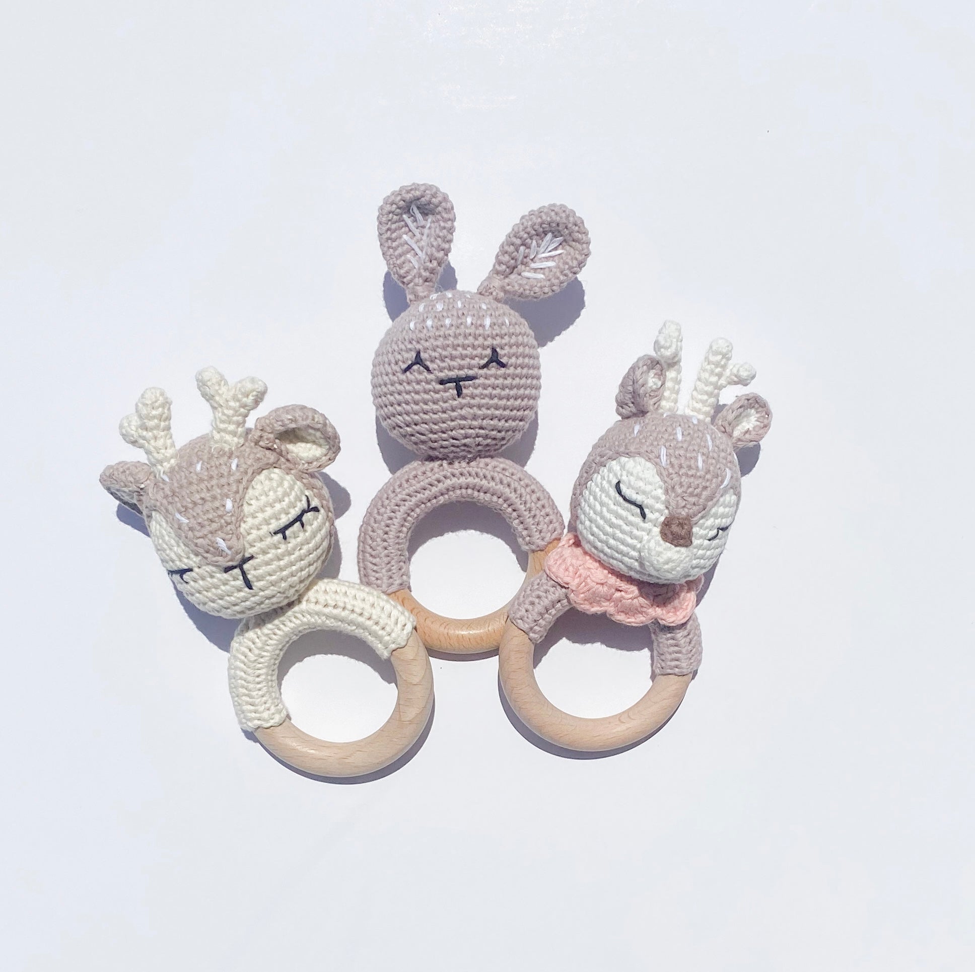 CROCHET TEETHING RATTLES