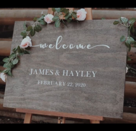 WEDDING WELCOME BOARD TEXT – Vinyl Me
