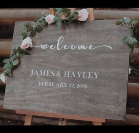 WEDDING WELCOME BOARD TEXT