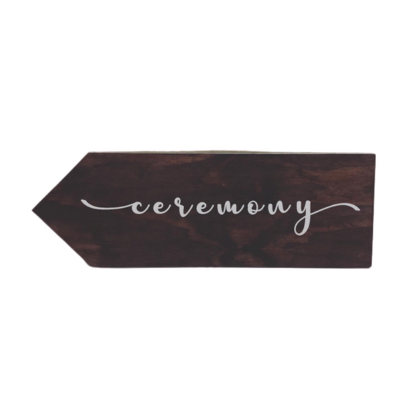 WEDDING DIRECTIONAL SIGNAGE TEXT